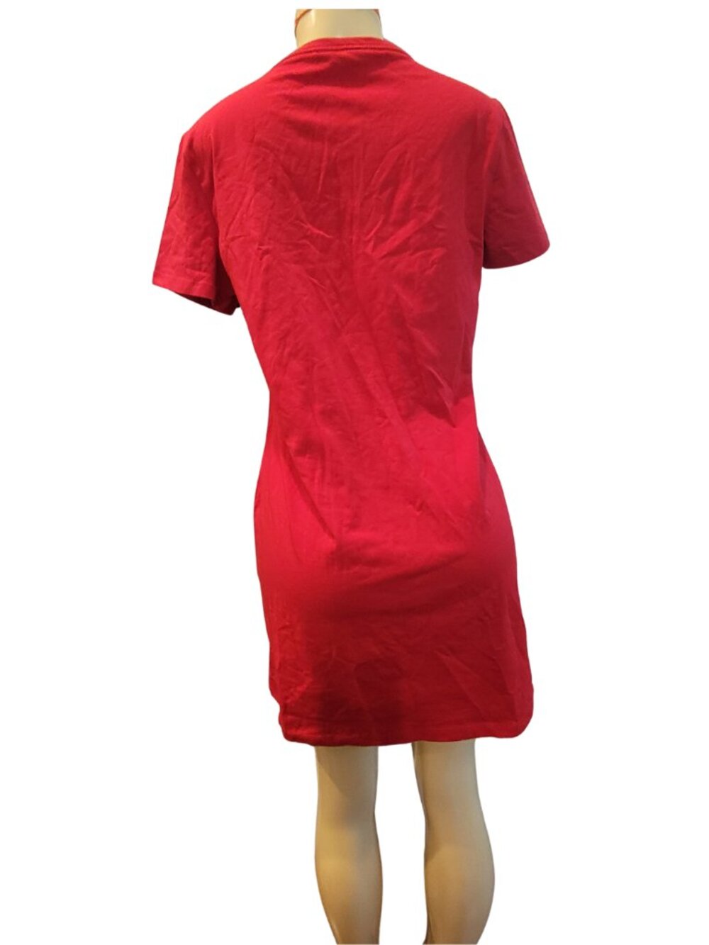Calvin Klein Women's Short Sleeve Logo Round Neck T-Shirt Dress - Picture 7 of 10